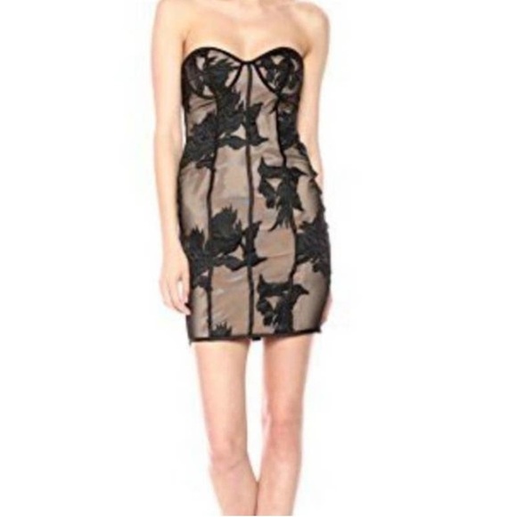 Bardot Mesh Strapless Dress - Picture 1 of 4